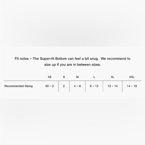 NWT NU SWIM SUPER-HI BOTTOM 2XL - Picture 4 of 8